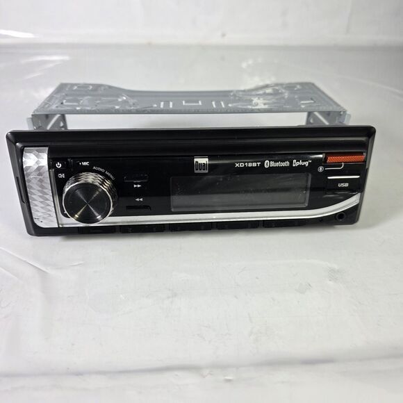 Dual- XD18BT- Single-DIN in-Dash All-Digital Media Receiver w/Bluetooth NO CABLE - Picture 1 of 11